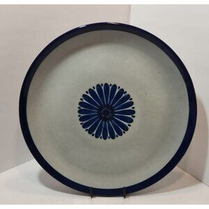 Vtg Ken Edwards El Palomar Guadalajara Blue 14" Chop Plate/Round Platter Signed